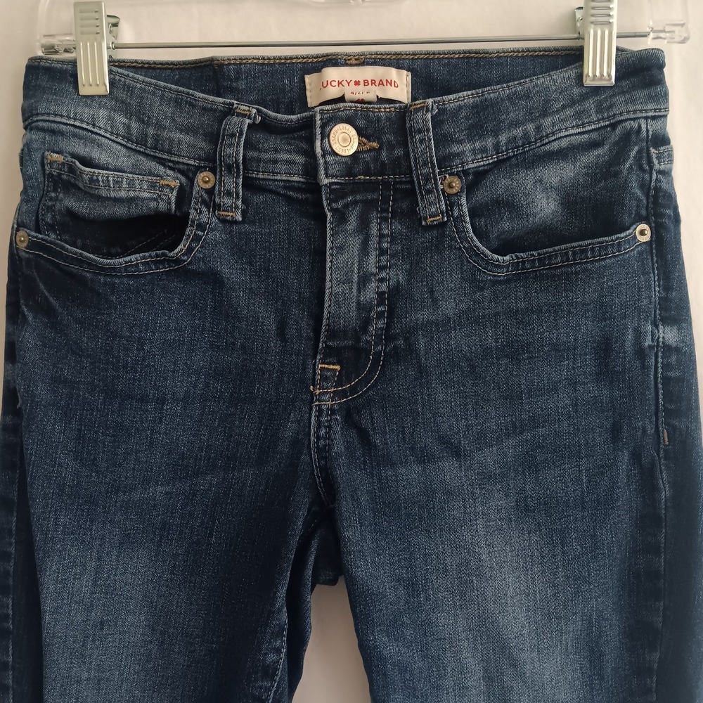 Lucky Brand Jeans Women’s Size 4/27 A Ava Skinny Mid Rise Blue Denim Stretch - Picture 2 of 11